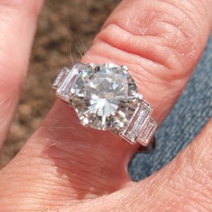 Stunning 2.42ct diamond solitaire ring