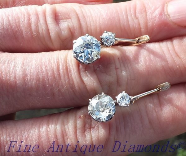 Stunning antique diamond earrings