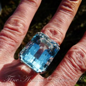 33ct Aquamarine ring