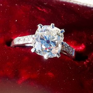 Old cut diamond ring