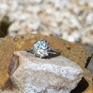 SOLD. 2.70ct Old Cut Diamond Solitaire!