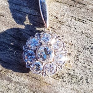 SOLD 1ct Old Cut Diamond Pendant