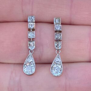 Original & Gorgeous!! Victorian Diamond Earrings