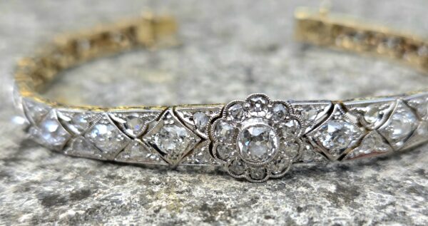 Sold Rare! Top quality Edwardian Diamond Bracelet - Image 15
