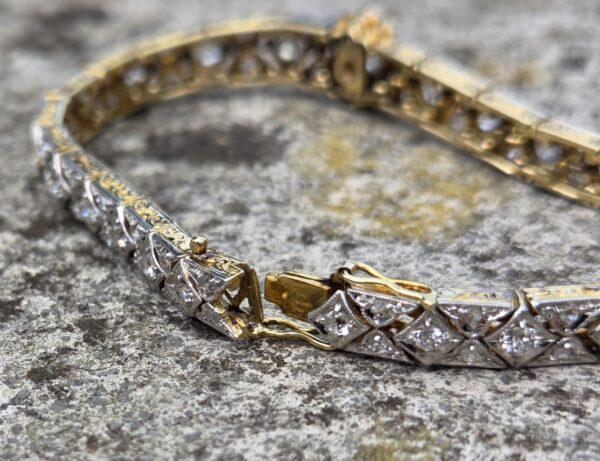 Sold Rare! Top quality Edwardian Diamond Bracelet - Image 2
