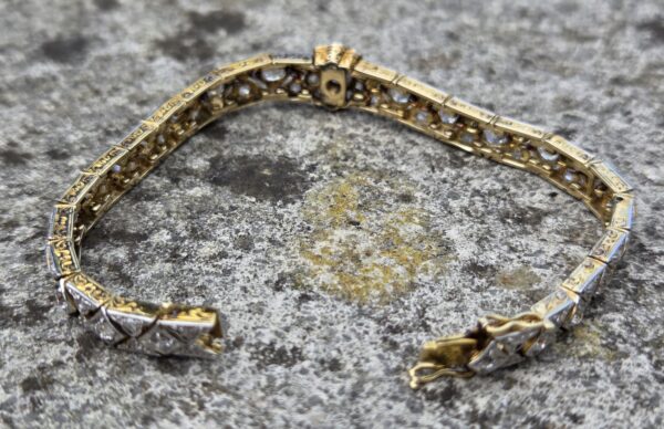 Sold Rare! Top quality Edwardian Diamond Bracelet - Image 3