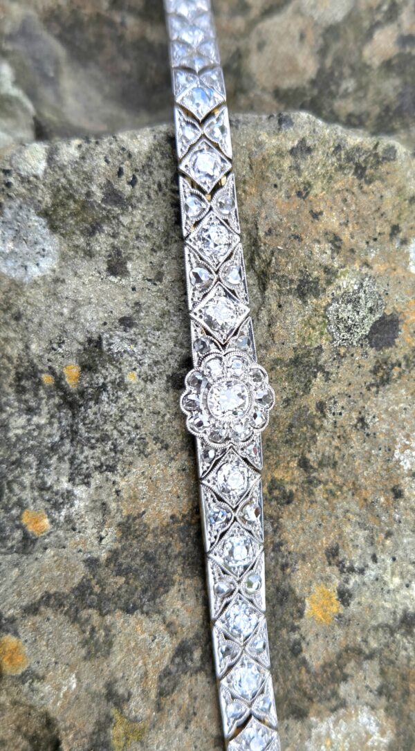 Sold Rare! Top quality Edwardian Diamond Bracelet - Image 6