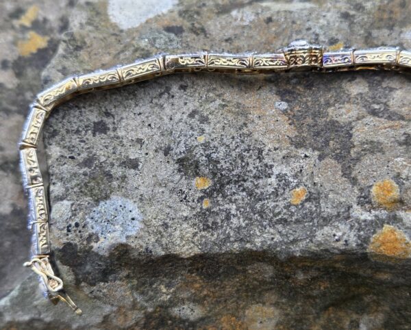Sold Rare! Top quality Edwardian Diamond Bracelet - Image 7