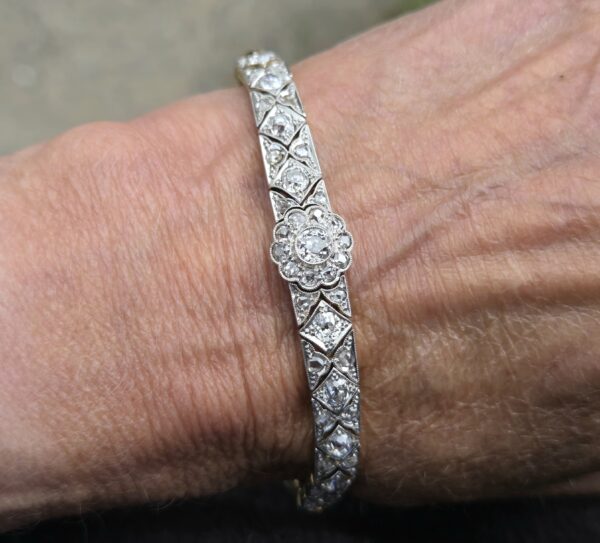 Sold Rare! Top quality Edwardian Diamond Bracelet - Image 10