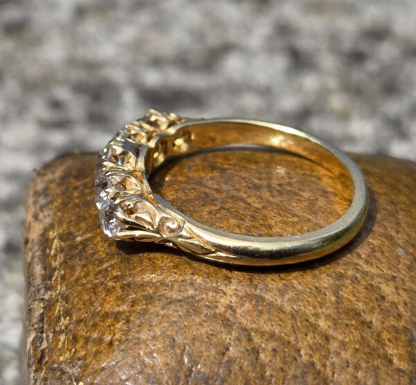 SOLD Diamond 5 stone ring/Eternity - Image 4