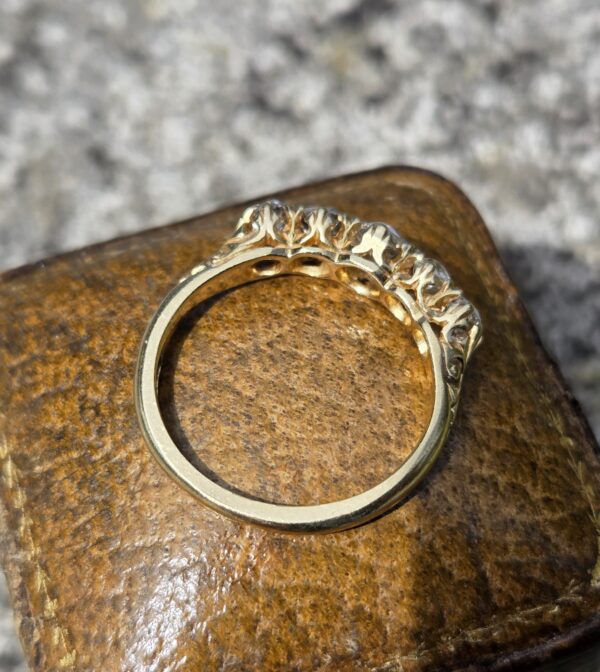 SOLD Diamond 5 stone ring/Eternity - Image 5