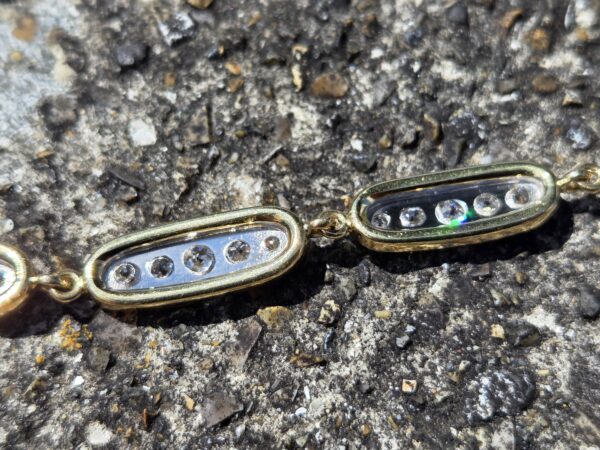 Sold.18ct Old cut Diamond Bracelet - Image 15