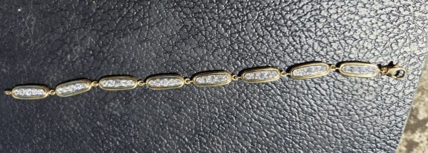 Sold.18ct Old cut Diamond Bracelet - Image 6