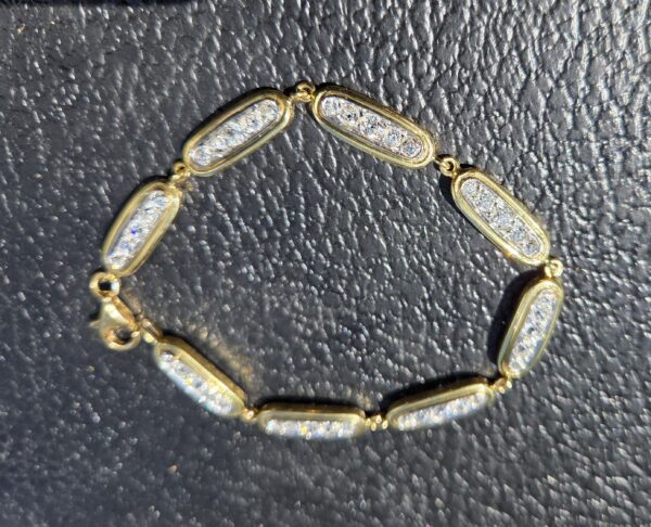 Sold.18ct Old cut Diamond Bracelet - Image 8