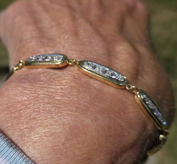 Sold.18ct Old cut Diamond Bracelet - Image 12