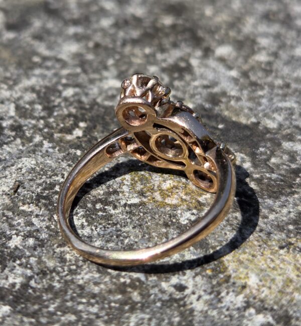 Just A Fabulous Old Cut Diamond Trilogy ring! - Image 5