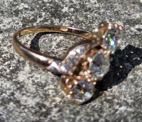Just A Fabulous Old Cut Diamond Trilogy ring! - Image 7