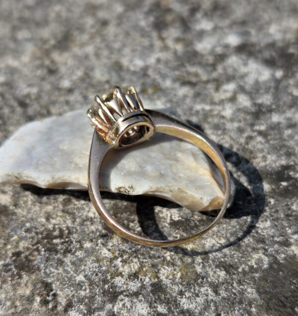 Rose Gold Old cut Diamond Solitaire - Image 11