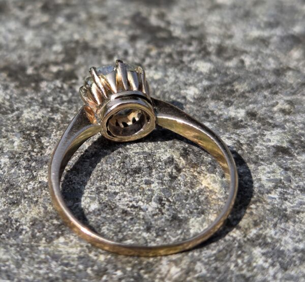 Rose Gold Old cut Diamond Solitaire - Image 8