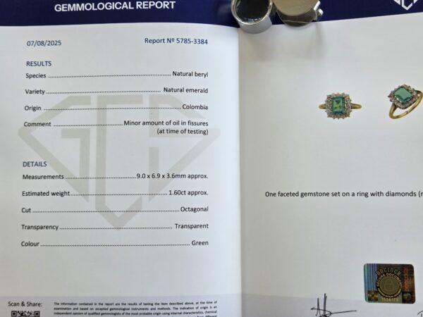 SOLD. Incredibly Rare! Certified Emerald ring - Image 14