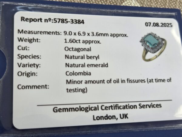 SOLD. Incredibly Rare! Certified Emerald ring - Image 13