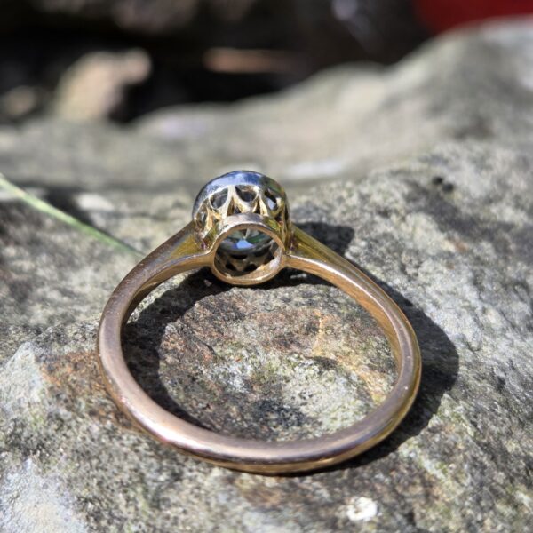 SOLD. Wonderful Edwardian Old cut Diamond Solitaire ring - Image 8