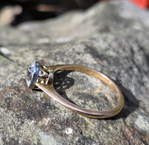 SOLD. Wonderful Edwardian Old cut Diamond Solitaire ring - Image 11