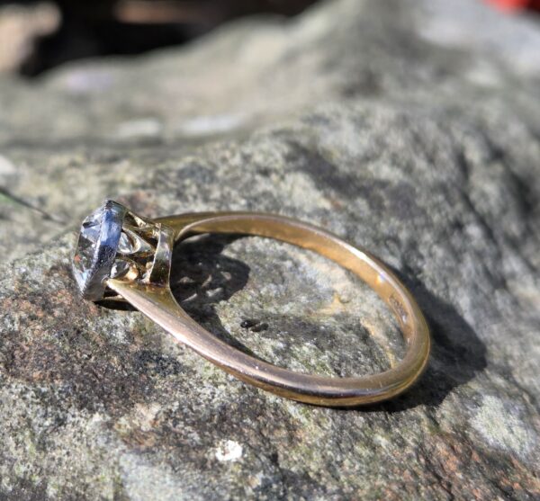 SOLD. Wonderful Edwardian Old cut Diamond Solitaire ring - Image 13
