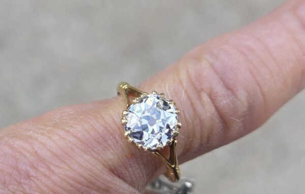 A rare and special old cut diamond solitaire ring - Image 7