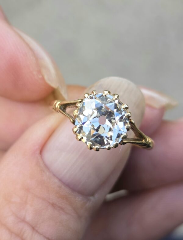 A rare and special old cut diamond solitaire ring - Image 6