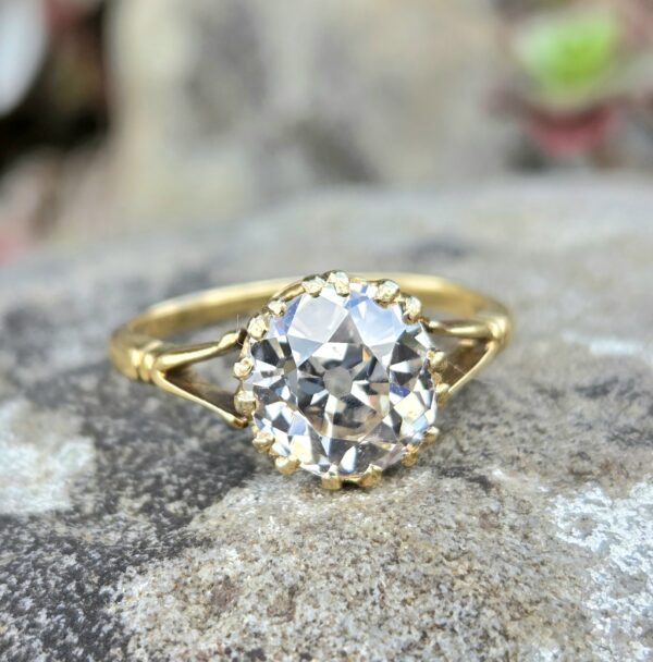 A rare and special old cut diamond solitaire ring - Image 5