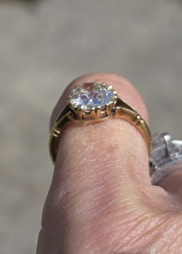 A rare and special old cut diamond solitaire ring - Image 9