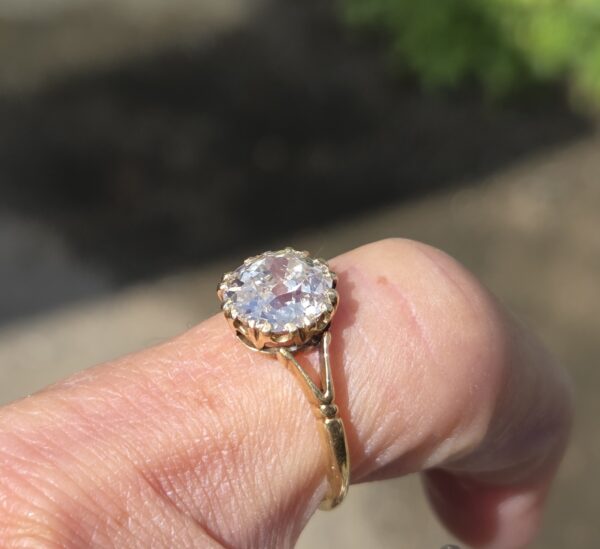 A rare and special old cut diamond solitaire ring - Image 8
