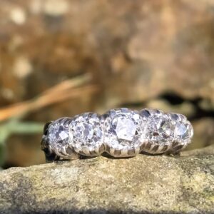 Rare 5 stone Diamond ring.