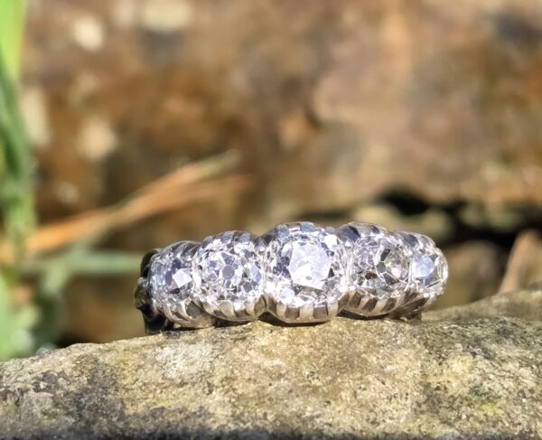 Rare 5 stone Diamond ring.