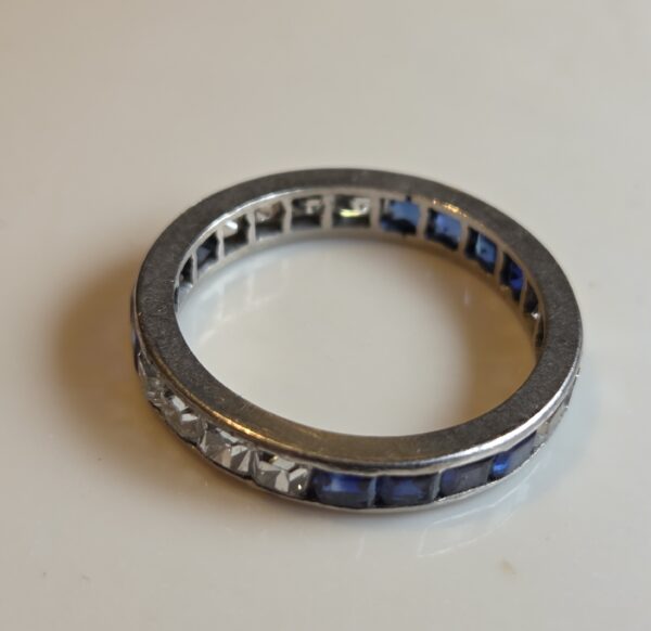 Rare French cut Diamond full eternity ring - Image 8