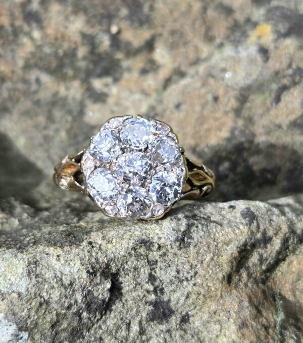Rare old cut diamond Victorian ring - Image 4