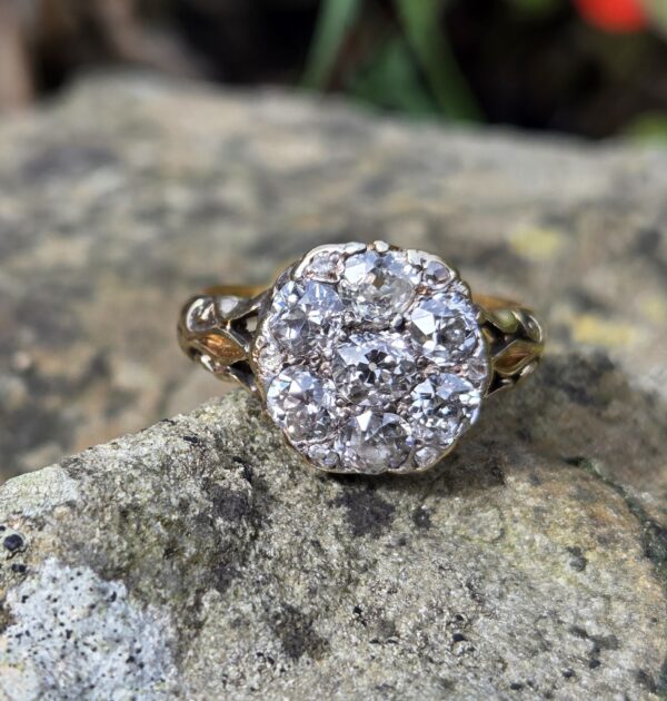 Rare old cut diamond Victorian ring - Image 6