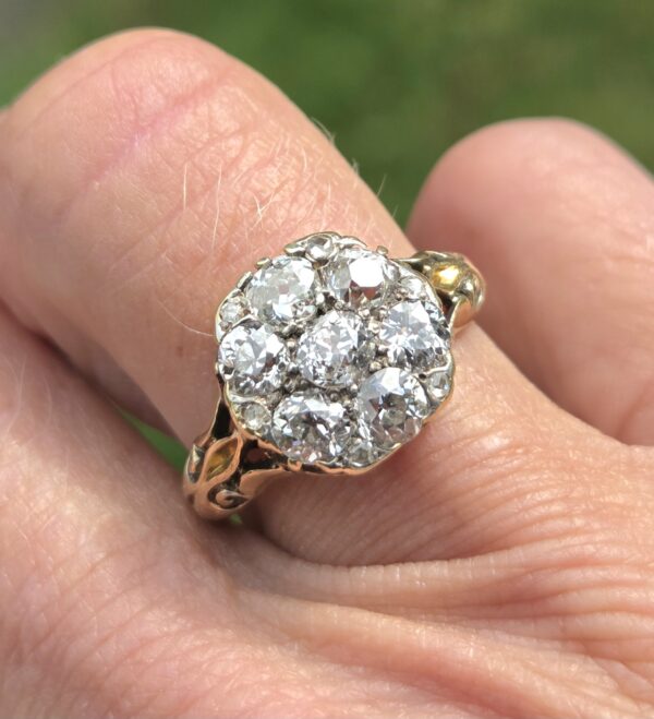 Rare old cut diamond Victorian ring - Image 7