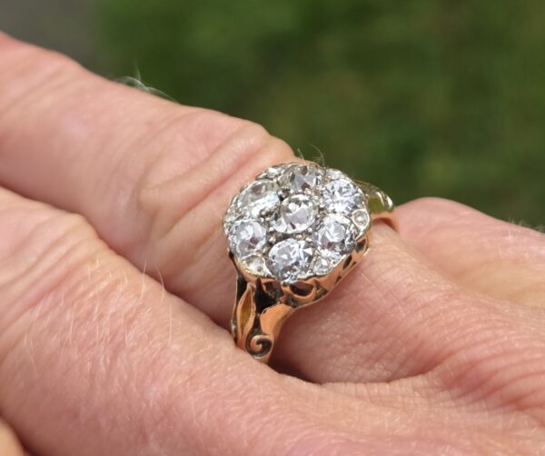 Rare old cut diamond Victorian ring - Image 8