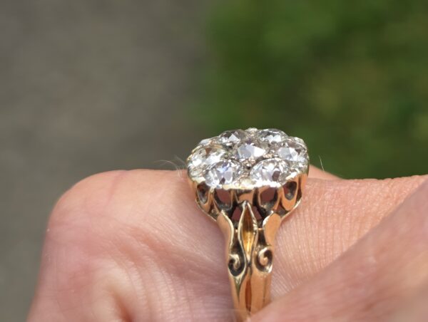 Rare old cut diamond Victorian ring - Image 9