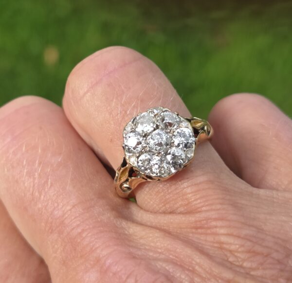 Rare old cut diamond Victorian ring - Image 10