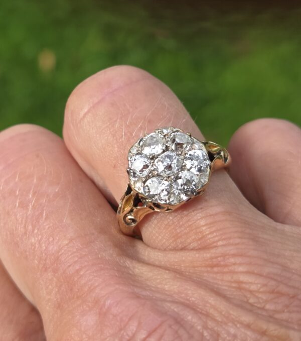 Rare old cut diamond Victorian ring - Image 11