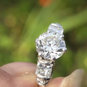 Fabulous Old cut Diamond Solitaire ring