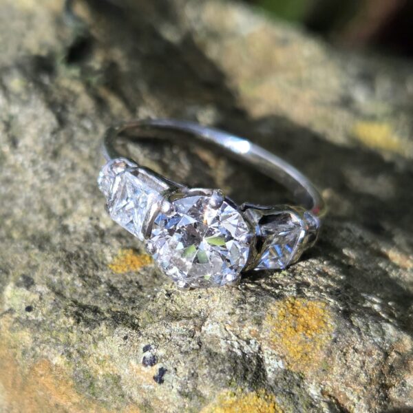 Fabulous Old cut Diamond Solitaire ring - Image 14