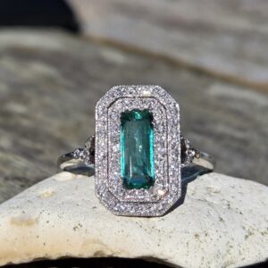 SOLD. Colombian Emerald &Diamond ring!