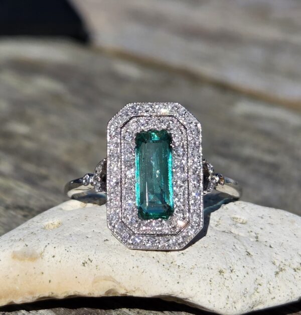 SOLD. Colombian Emerald &Diamond ring!