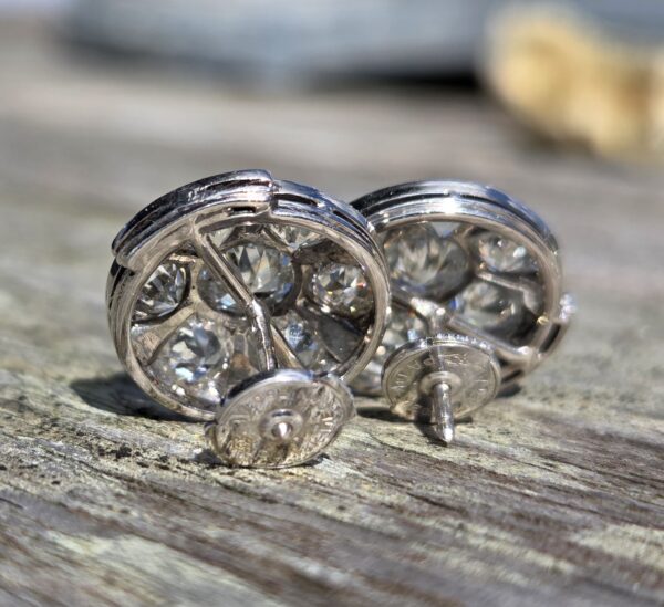 Exeptional Old Cut Diamond Stud earrings!! - Image 12