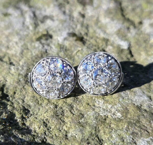 Exeptional Old Cut Diamond Stud earrings!! - Image 5