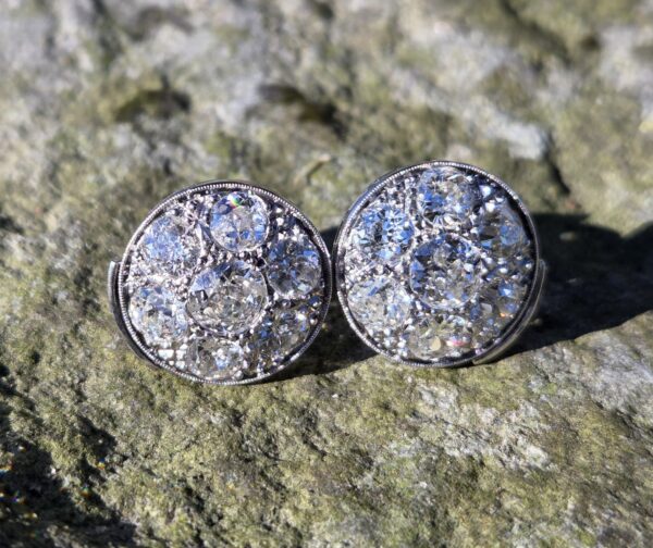 Exeptional Old Cut Diamond Stud earrings!! - Image 4